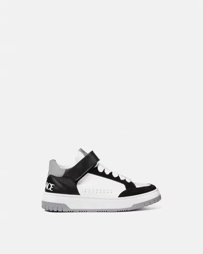 VERSACE VERSACE KIDS LEATHER LOW TOP TRAINERS