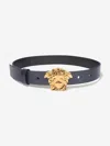 VERSACE KIDS LEATHER MEDUSA BUCKLE BELT