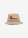 Versace Kids Logo Bucket Hat In Beige