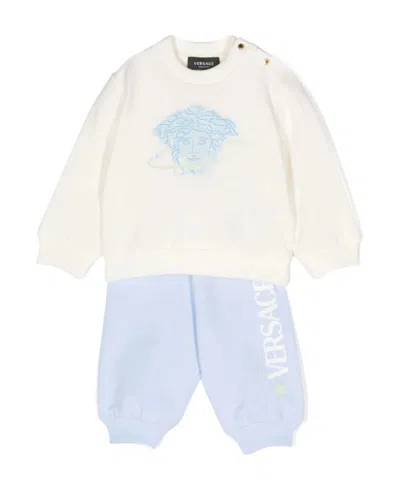 Versace Babies' Printed Sportswear Set In White