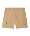 Versace Kids Logo Shorts In Brown