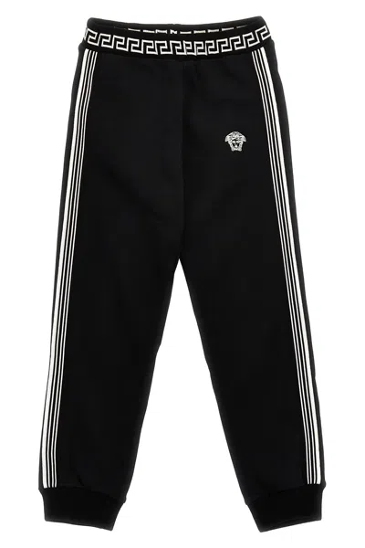 Versace Kids 'medusa' Joggers In Black