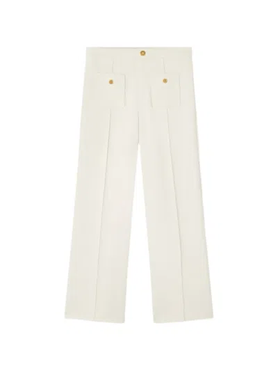 Versace Kids Milano-stitch Pants In White