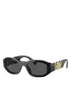 Versace Kids' Oval Sunglasses, 48mm In Black