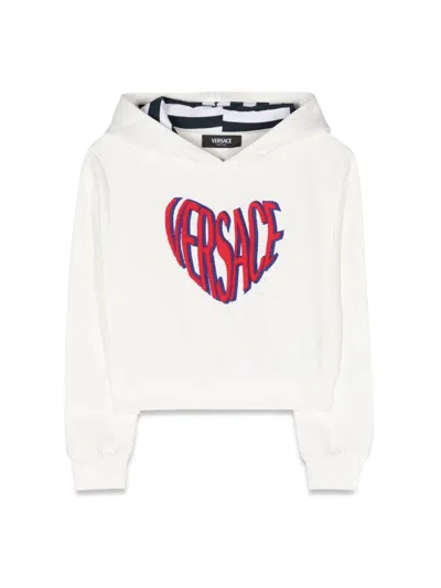 Versace Kids' Printed Mini Sweatshirt In White