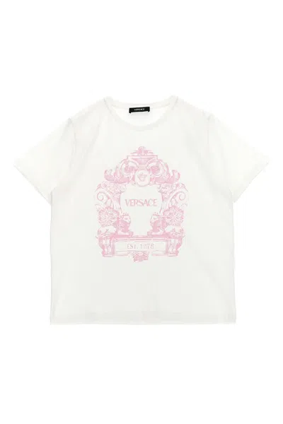Versace Kids ' Araldo' T-shirt In White