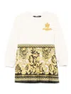 Versace Kids Vestito In Neutral