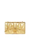 Versace Quilted Metallic Clutch Bag