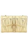 Versace Women Lambskin Kleio Mini Shoulder Bag In Gold