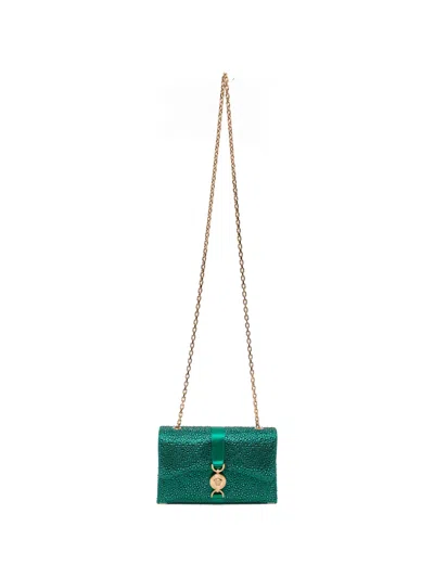 Versace Kleio Mini Bag In Green