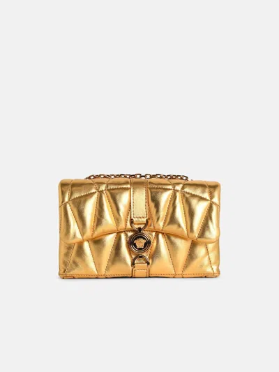 Versace 'kleio' Mini Bag In Gold Nappa Leather