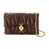 Versace Kleio Mini Bag Kleio Lamb Leather Crossbody In Brown