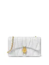 Versace Kleio Quilted Mini Bag In White
