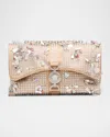Versace Kleio Mini Beaded Rhinestone Shoulder Bag
