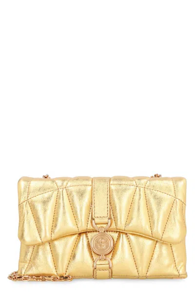 Versace Kleio Mini Crossbody Bag In Gold