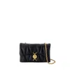 Versace Kleio Mini Shoulder Bag - Leather - Black In Black