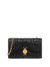 Versace Mini Quilted Kleio Leather Crossbody Bag In Black  