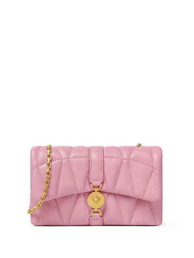 Versace Kleio Quilted Mini Bag In Pink