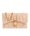 Versace Kleio Quilted Mini Shoulder Bag In Nude
