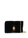 Versace Structured Black Bag With Subtle Hardware Accents In Black
