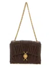 Versace Sac Porté Épaule Matelassé Kleio In Brown