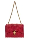 Versace Mini Kleio Leather Shoulder Bag In Red