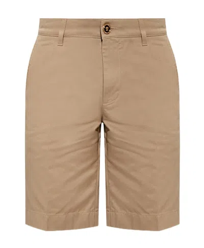 Versace Knee-length Bermuda Shorts In Nude