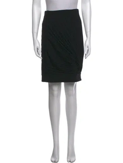 Pre-owned Versace Knee-length Skirt In Black