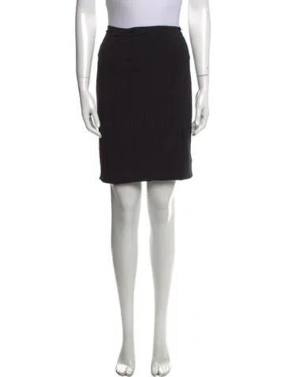 Pre-owned Versace Knee-length Skirt In Black