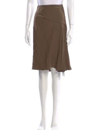 Pre-owned Versace Knee-length Skirt In Brown