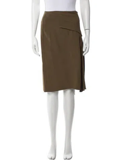 Pre-owned Versace Knee-length Skirt In Green