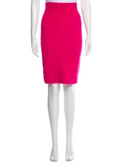 Pre-owned Versace Knee-length Skirt In Pink