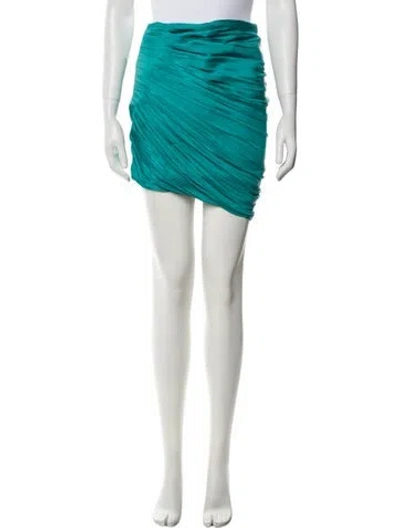 Pre-owned Versace Knee-length Skirt W/ Tags In Blue