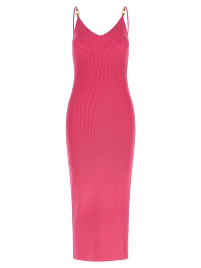 Versace 'knit' Dress In Pink