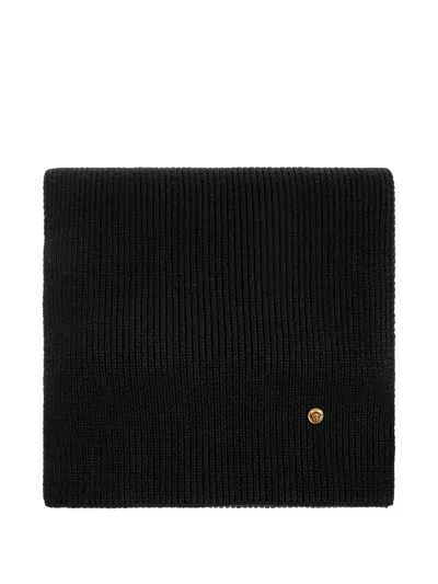 Versace Knit Scarf In Black