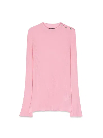 Versace Mini Knit Sweater Rib Series For Girls In Multi