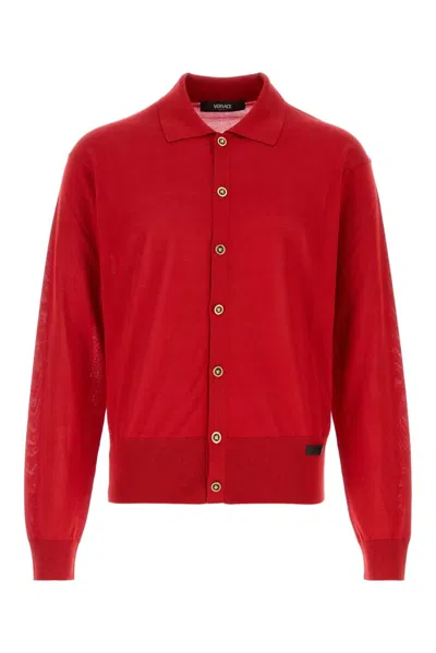 VERSACE VERSACE KNIT SWEATER SILK BLEND ESSENTIAL