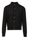 Versace Knit Sweater Silk Blend Essential Shirts Black