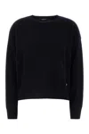 Versace Oversized Wool Blend Sweater With Embroidered Detail