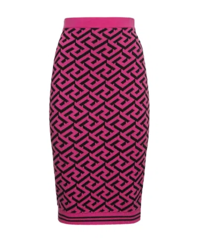 Versace Knitted Mid-length Skirt