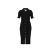 Versace Knitted Mini Dress Women In Black