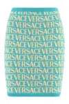Versace Allover Logo-jacquard Miniskirt