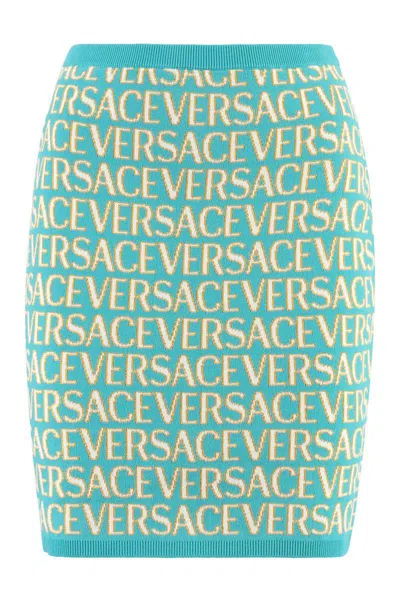VERSACE VERSACE KNITTED MINI SKIRT