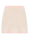 Versace Knitted Mini Skirt In Pink