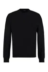 Versace Silk And Cotton Blend Sweater In Black