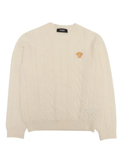 Versace Kids' Knitwear In White
