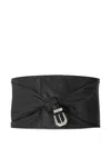 Versace Medusa Heritage Leather Belt In Black