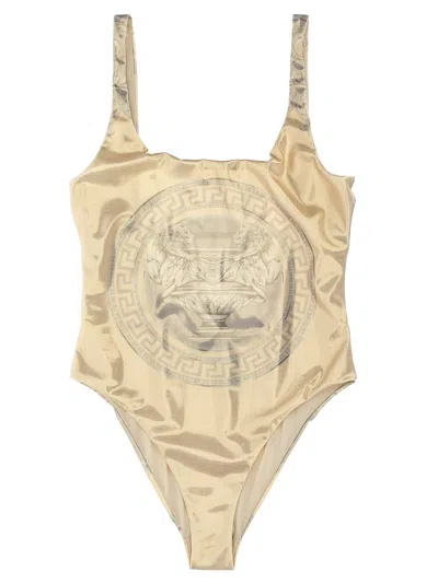 Versace La Coupe Des Dieux Beachwear In Gold