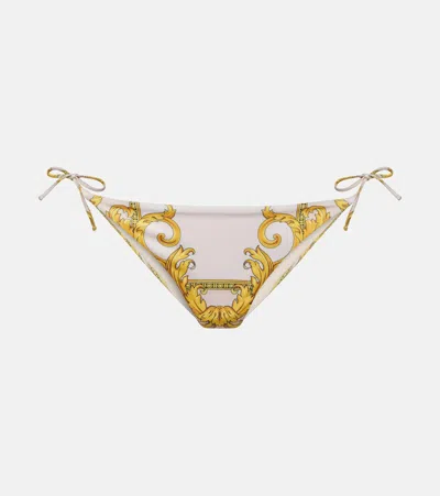 Versace La Coupe Des Dieux Bikini Bottoms In Beige