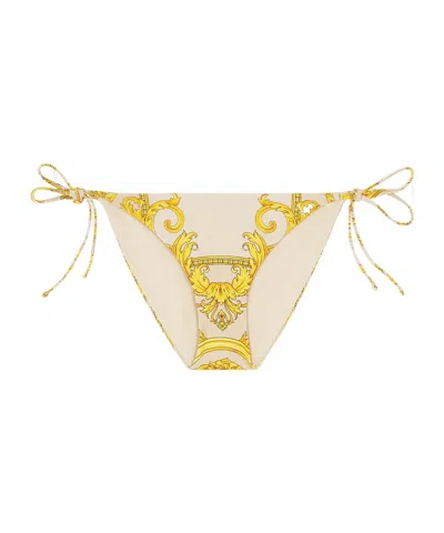 VERSACE VERSACE LA COUPE DES DIEUX TIE FASTENED BIKINI BOTTOMS